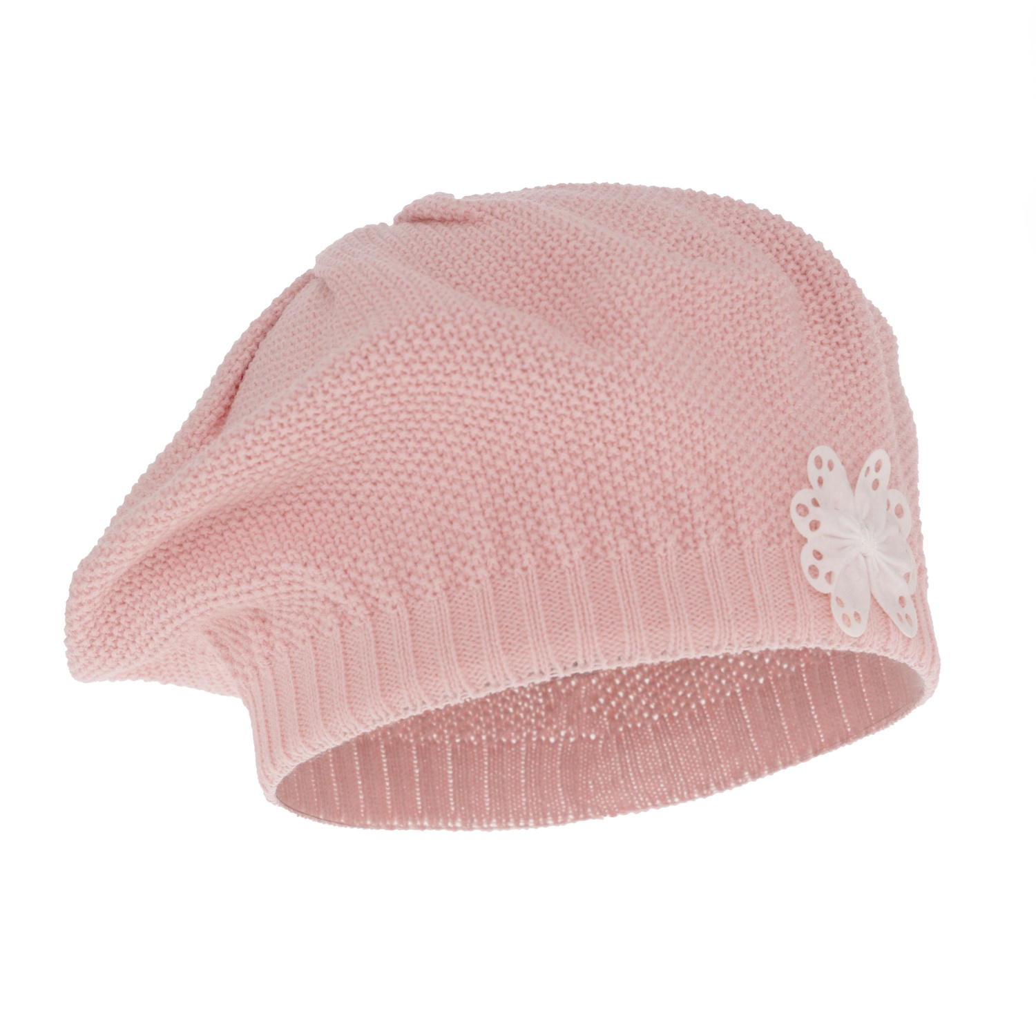 Beret automne/printemps fille, rose, Costanza
