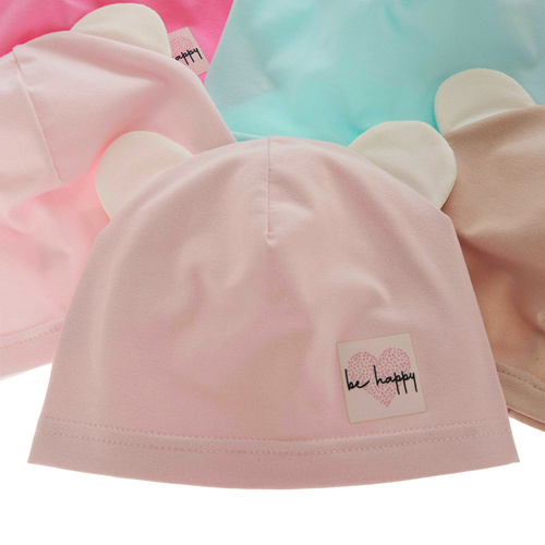 Bonnet automne/printemps fille, vert citron, en coton, Joga