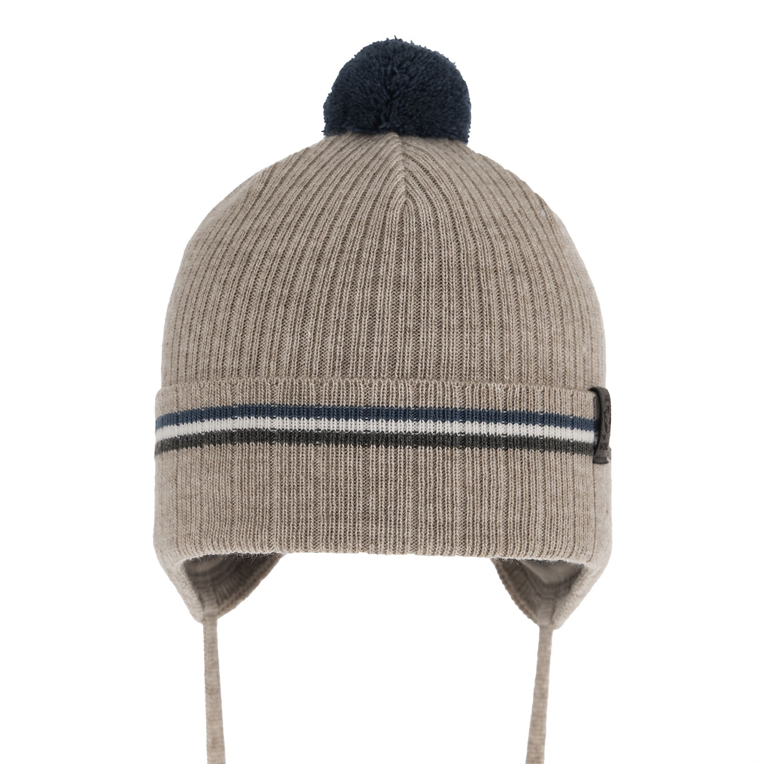 Bonnet automne/printemps garçon, beige, avec liens, Vesper