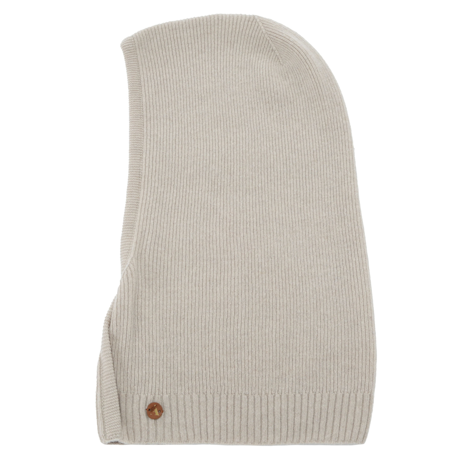 Cagoule automne, hiver, femme, beige, laine mérinos avec cachemire, Kiruna