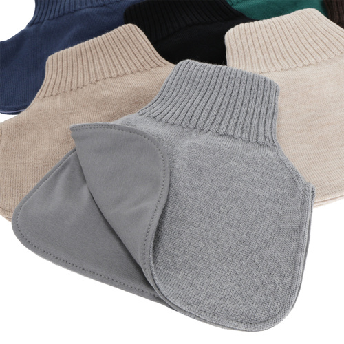 Tour de cou d'hiver garçon, 100% laine mérinos, doublé de coton, beige, Tiket