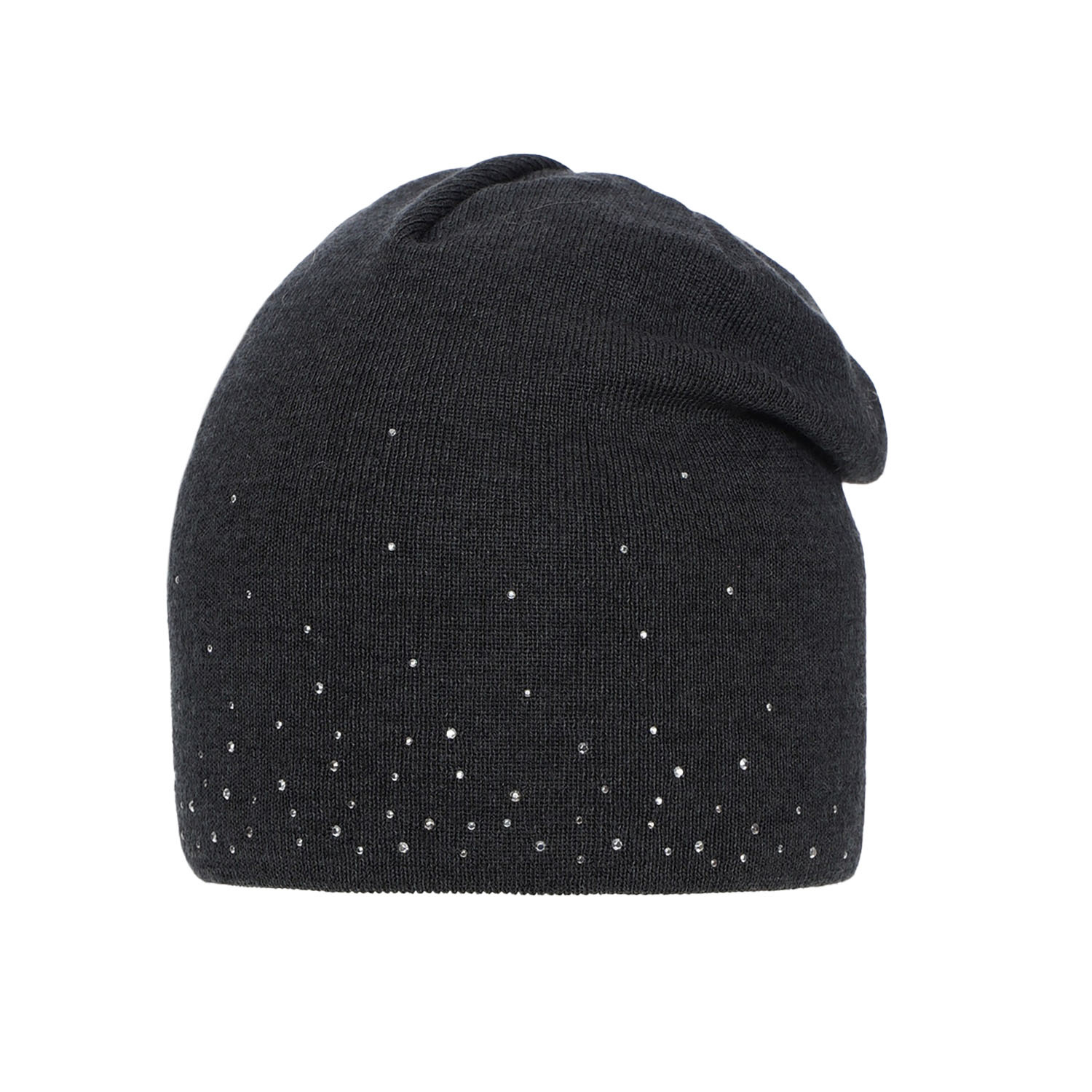 Bonnet d'hiver femme, grise, avec laine mérinos, Minerwa