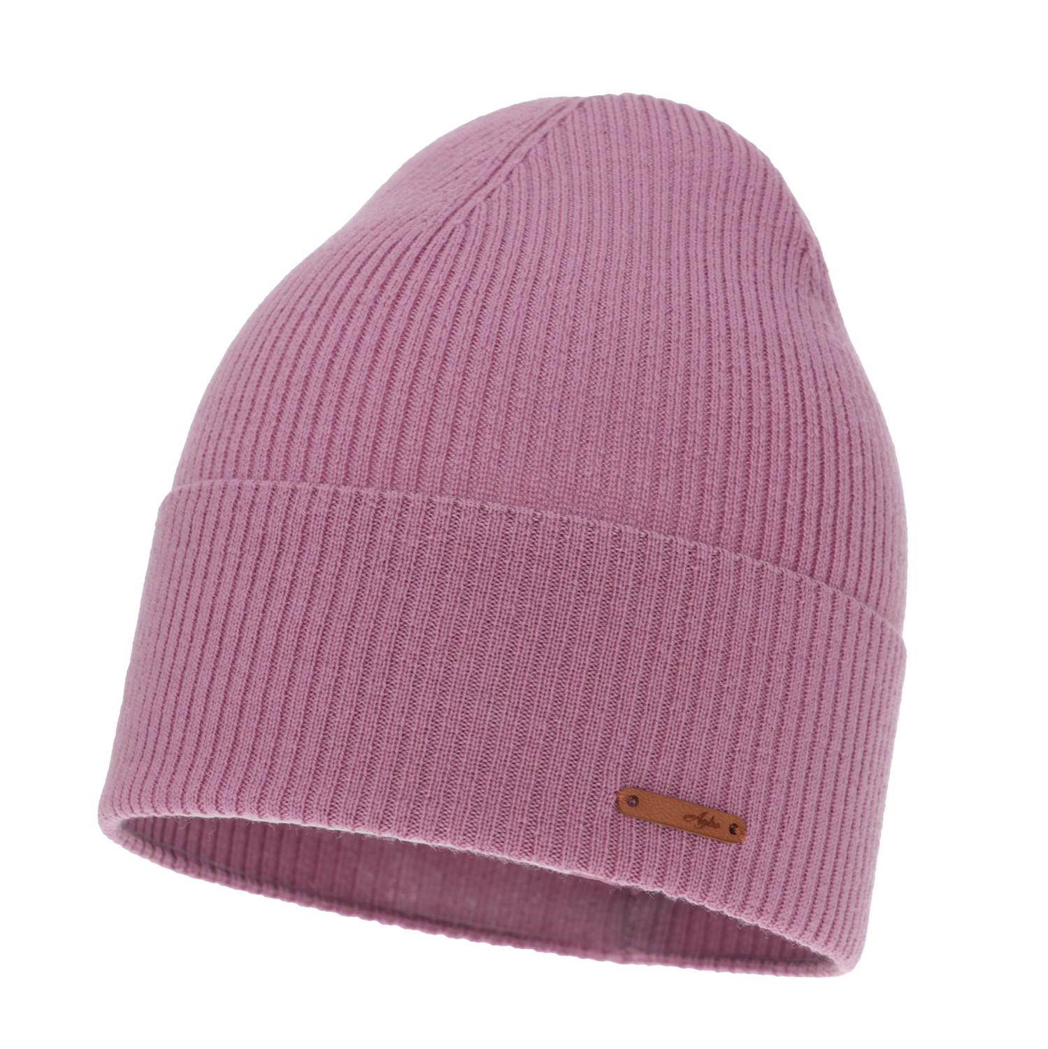 Bonnet automne/printemps femme, violette, 100% Laine Mérinos, Flerra