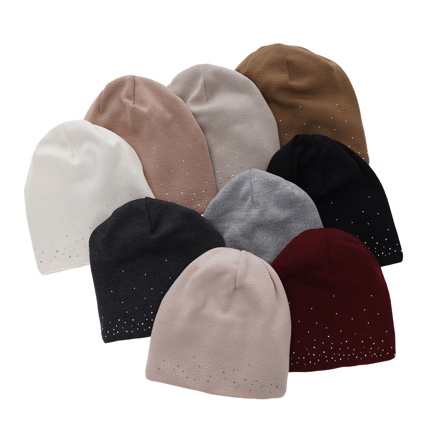 Bonnet d'hiver femme, grise, avec laine mérinos, Minerwa