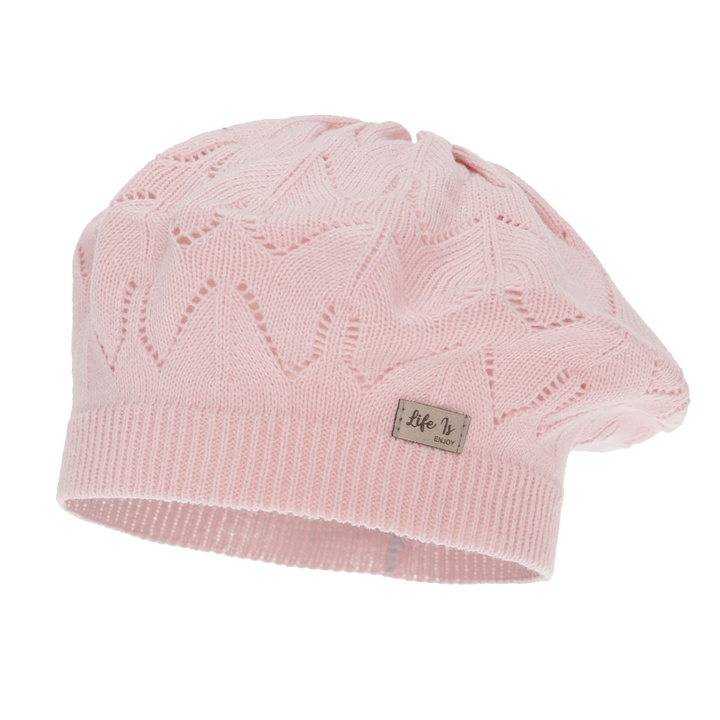 Béret automne/printemps fille, rose, Liveria