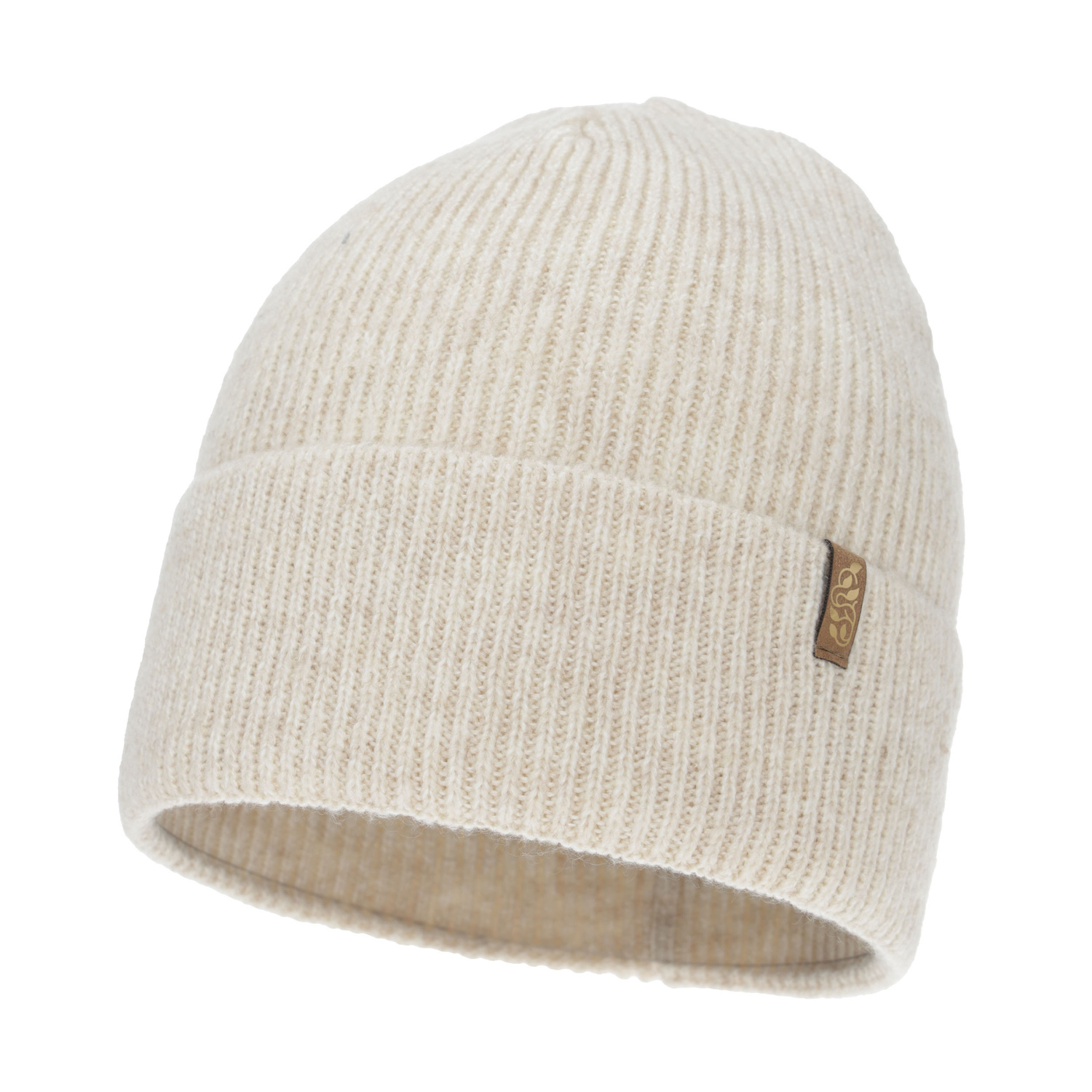Bonnet d'hiver femme, beige, avec laine mérinos, Tahoe
