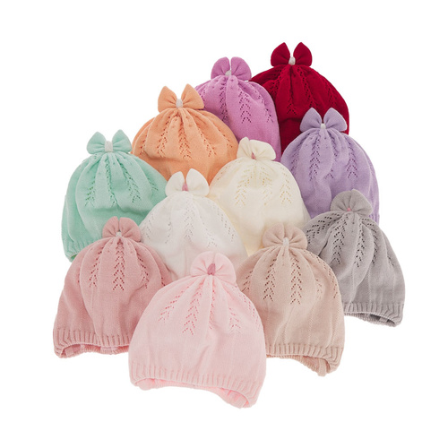 Bonnet automne/printemps fille, grise, avec liens, Ginara