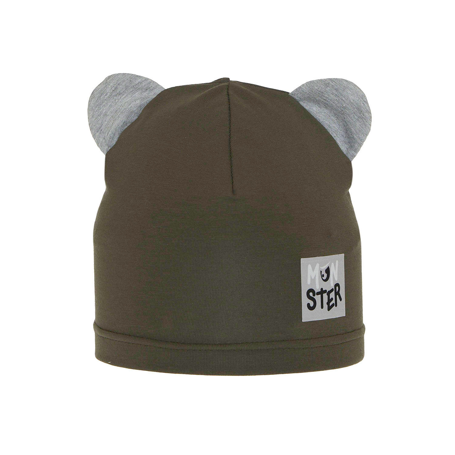 Bonnet automne/printemps garçon, khaki, en coton, Jugo