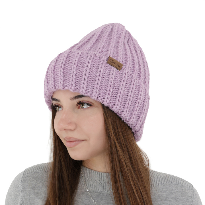 Bonnet d'hiver femme, violette, Ceres