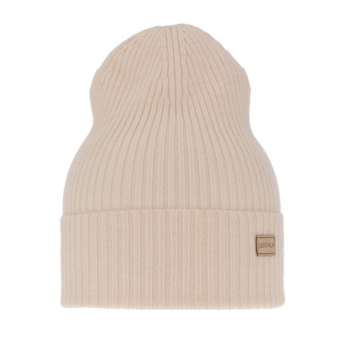 Bonnet d'hiver/printemps femme, rose clair, 100% laine mérinos, Sophie