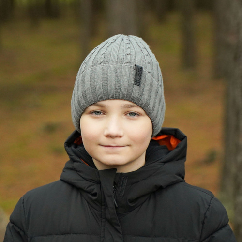 Bonnet d'hiver garçon, khaki, Lucas