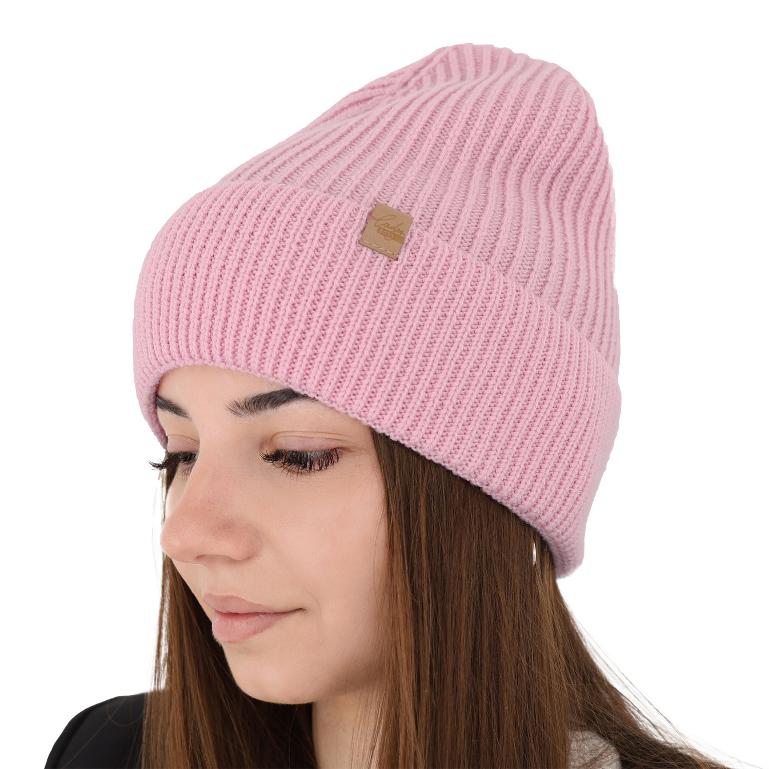 Bonnet d'hiver femme, camel, 100% Laine Mérinos, Isla