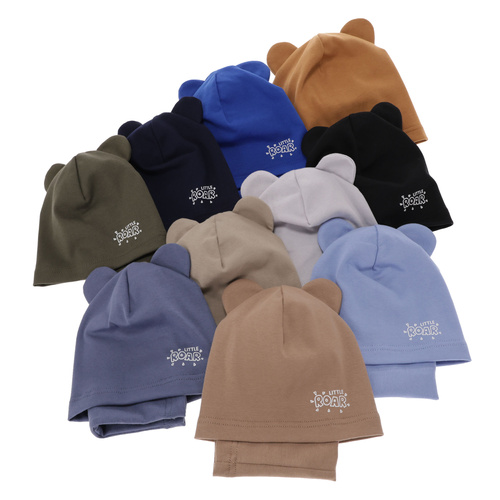 Ensemble automne/printemps garçon: bonnet et snood, bleu, Cymes
