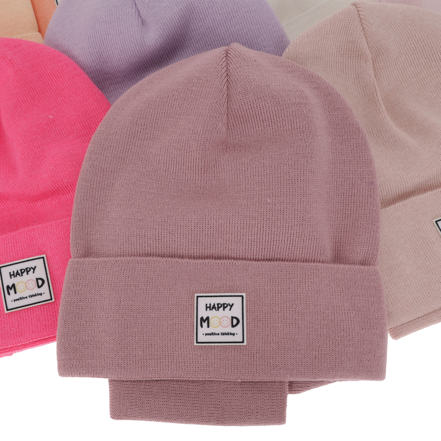 Ensemble automne/printemps fille: bonnet et snood, avec coton, rose, Mersila