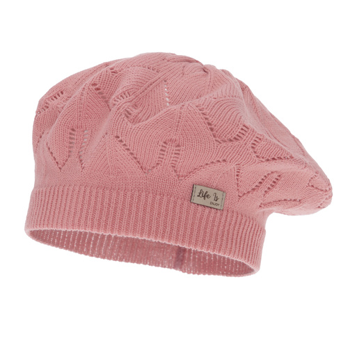 Béret automne/printemps fille, rose, Liveria