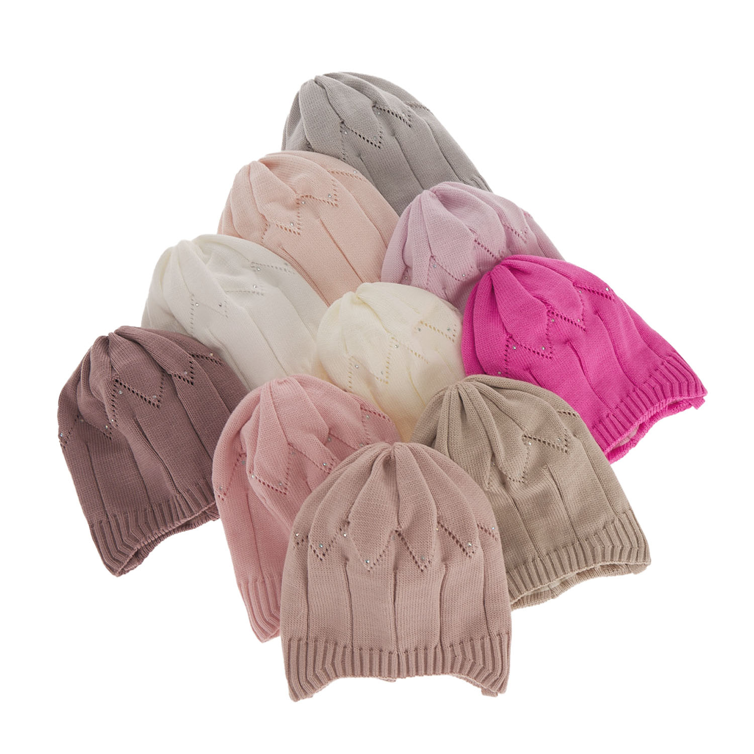 Bonnet automne/printemps fille, crème, avec liens, Mercja