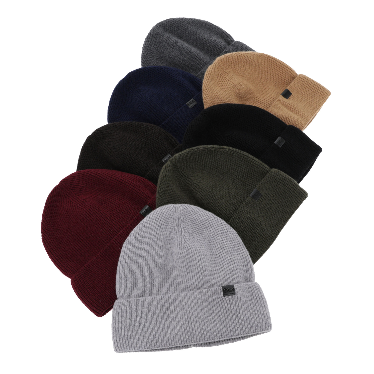 Bonnet d'hiver homme, khaki, avec laine mérinos et cachemire, Arwen