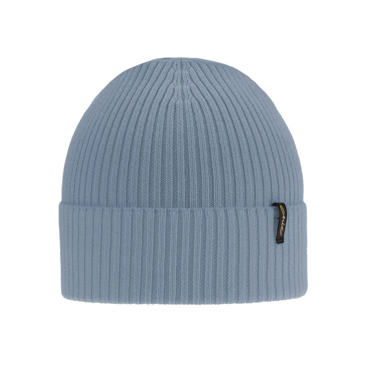 Bonnet d'hiver femme, bleu, avec laine mérinos, Megan
