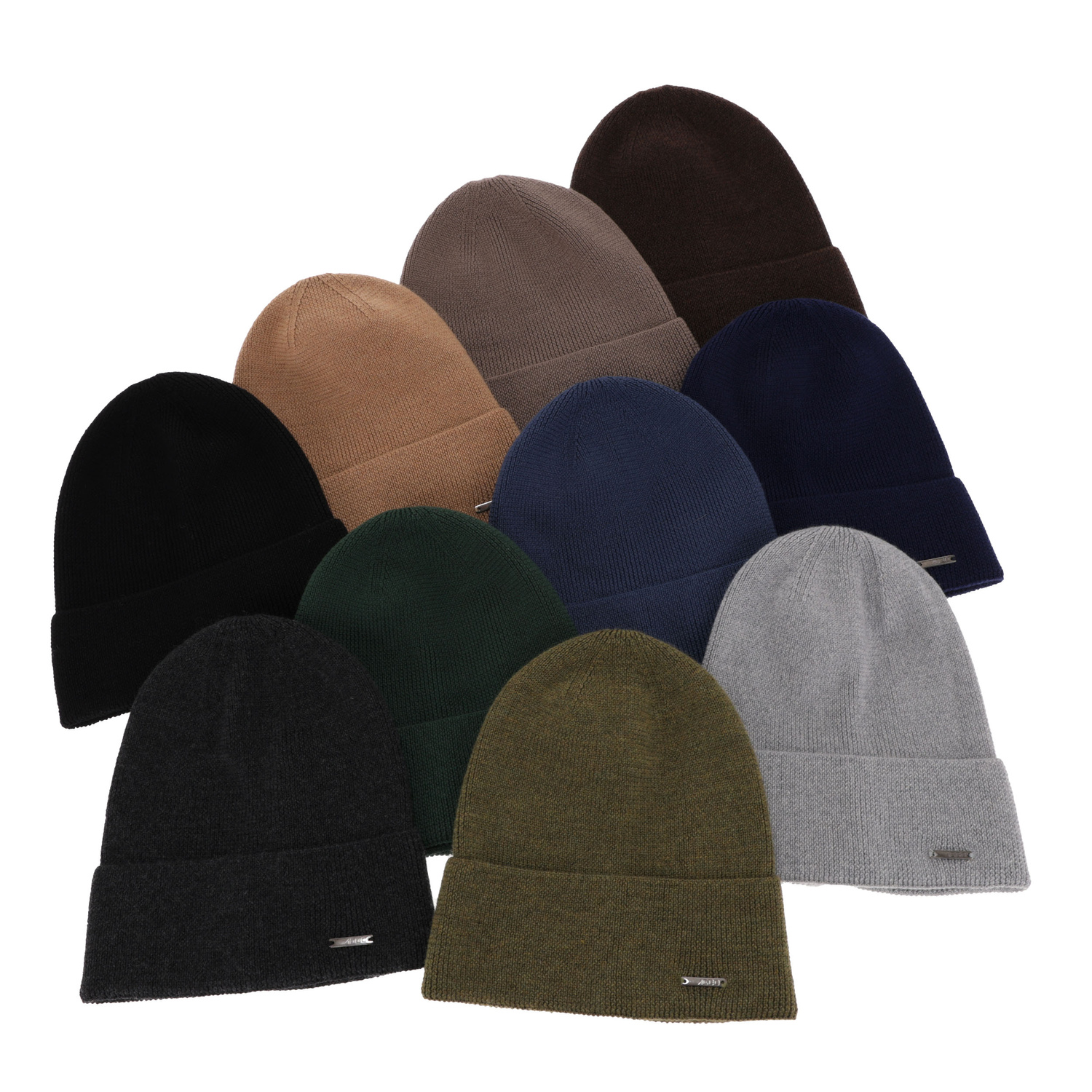 Bonnet d'hiver homme, bleu marine, avec laine mérinos, Memfis