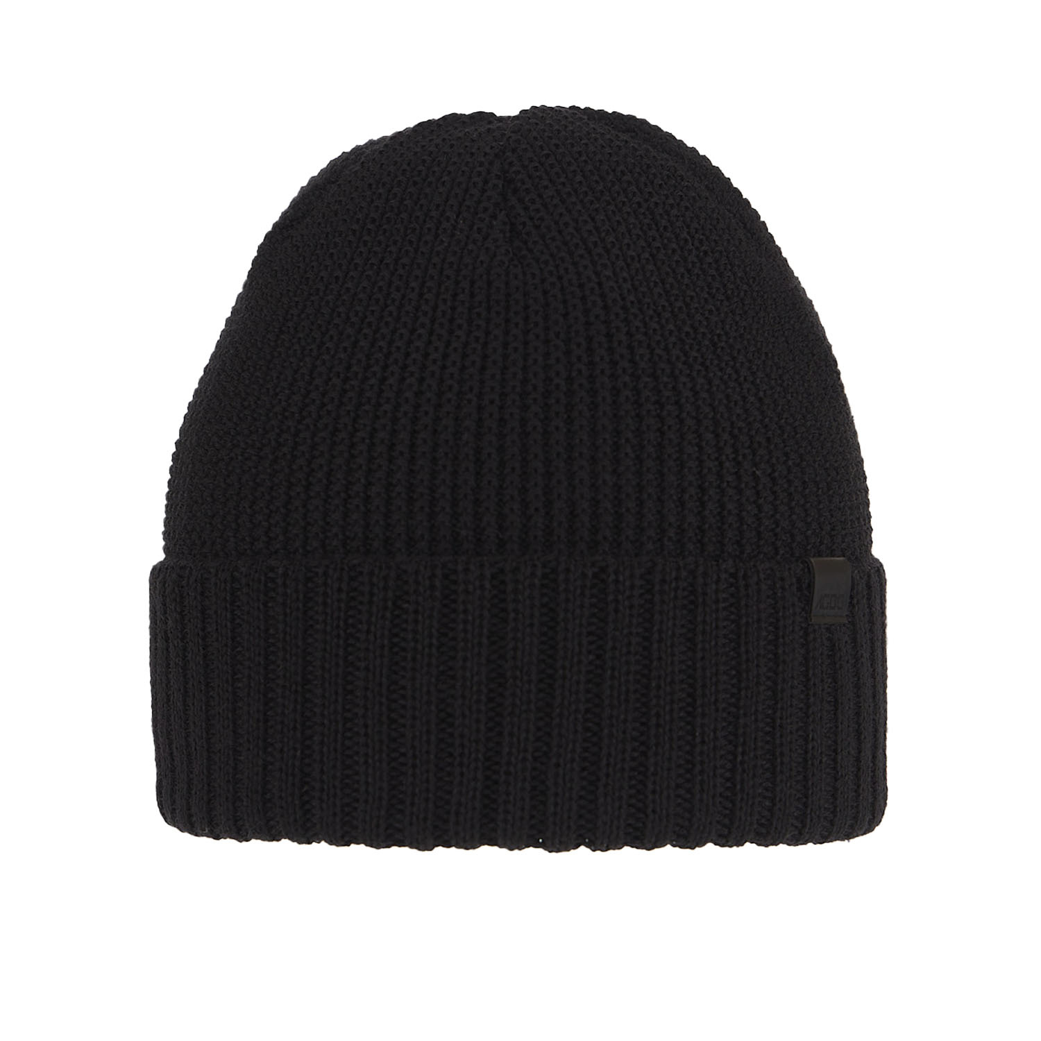 Bonnet d'hiver homme, noir, avec laine mérinos, Sewer