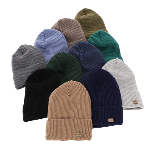 Ensemble automne/printemps garçon: bonnet et snood, beige foncé, 100% Laine Mérinos, Intro