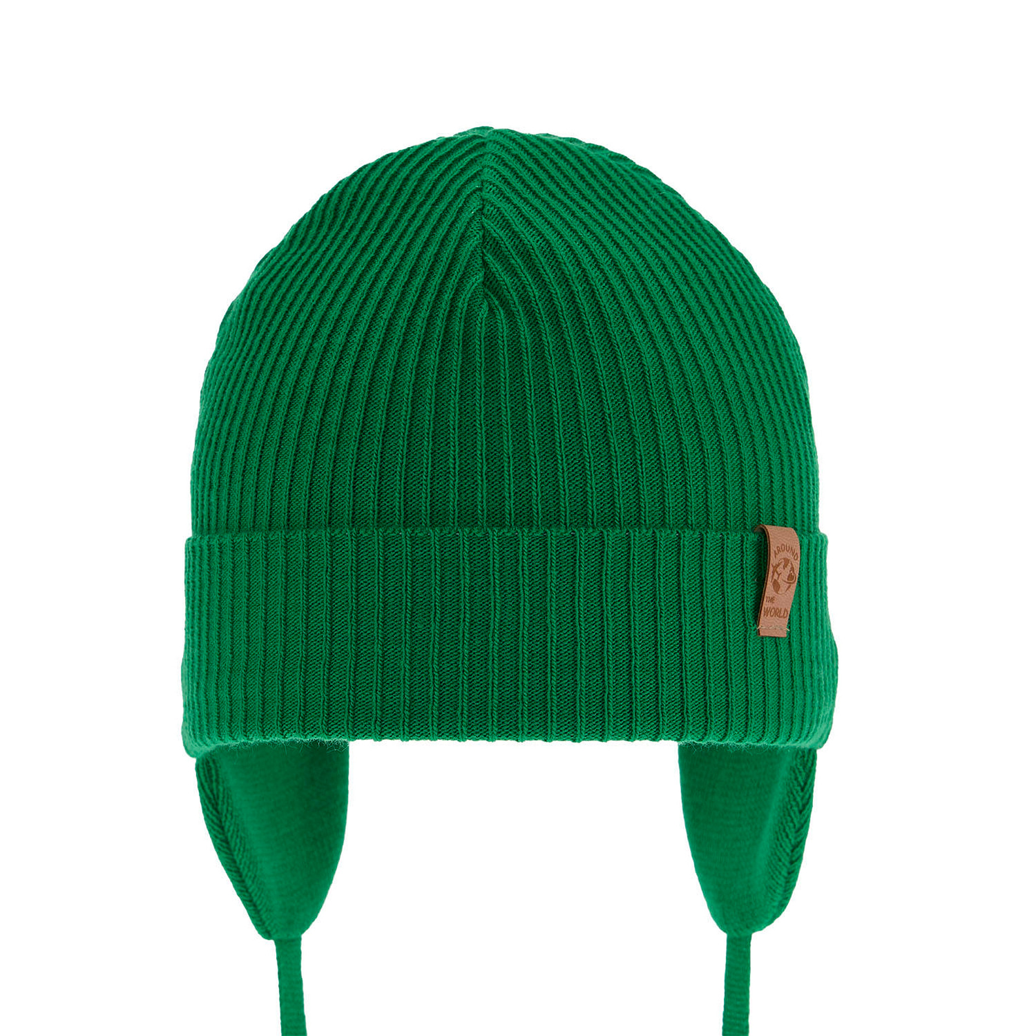 Bonnet automne/printemps garçon, vert, avec liens, Kapsel