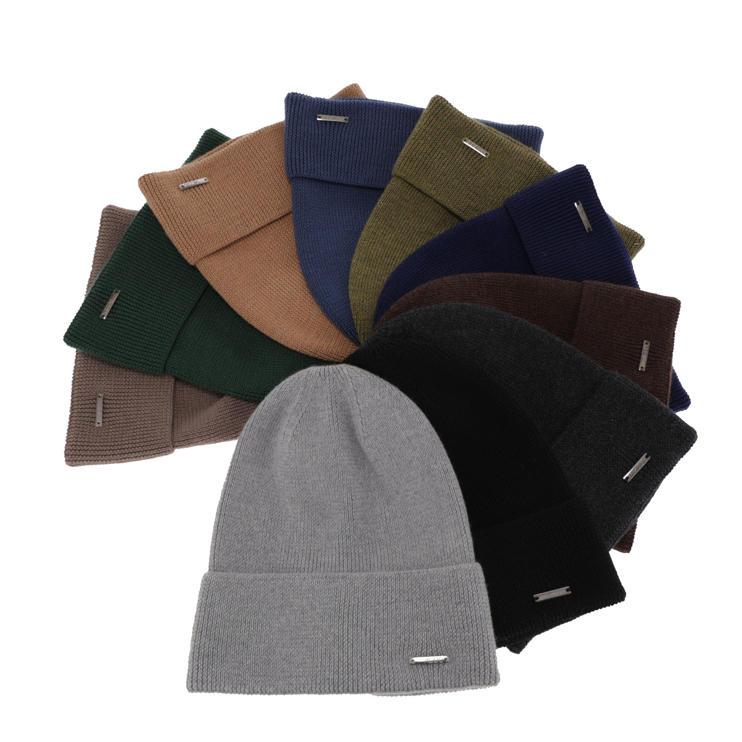 Bonnet d'hiver/automne homme, noir, avec laine mérinos, Memfis