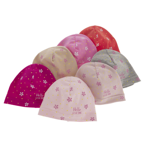 Bonnet automne/printemps fille, beige, en coton, Nila