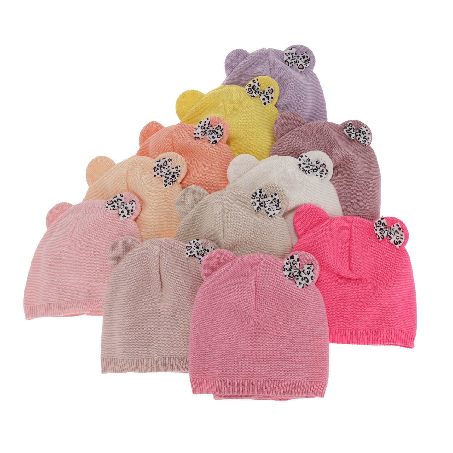 Ensemble automne/printemps fille: bonnet et snood, avec coton, blanc, Nicolette