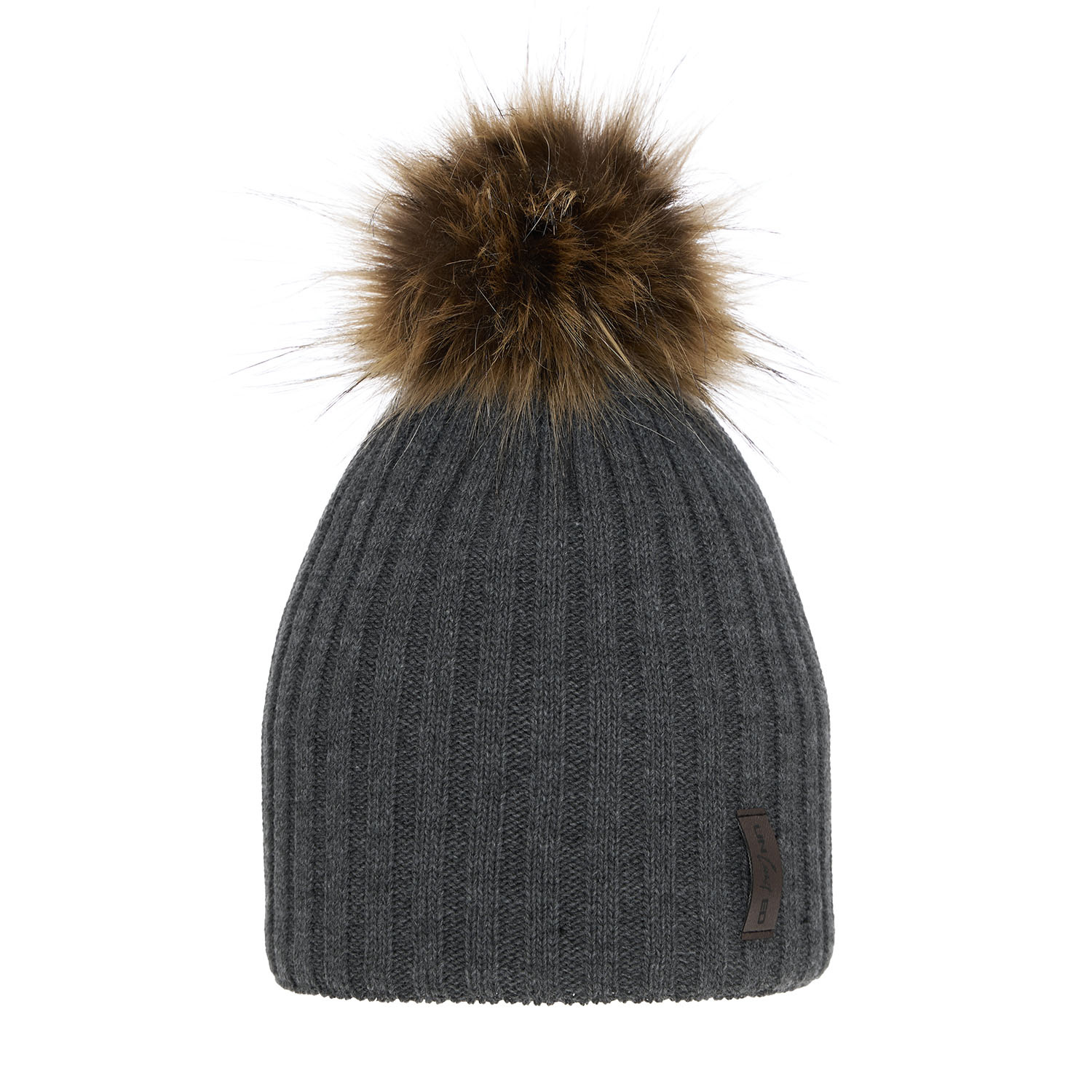 Bonnet d'hiver garçon, gris, avec pompon, Amur