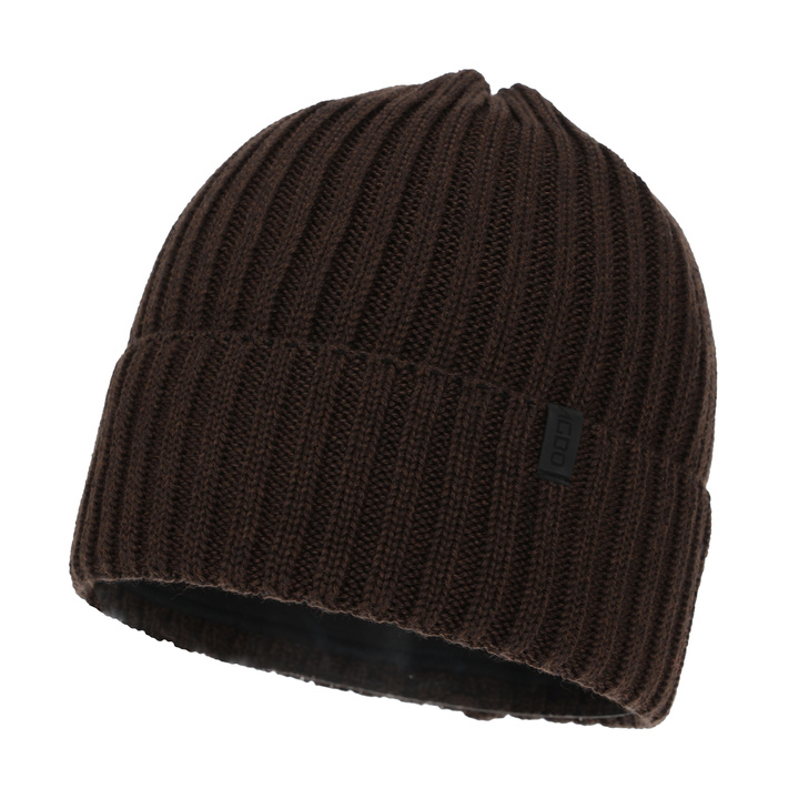 Bonnet d'hiver homme, marron, avec laine mérinos, Tyrol