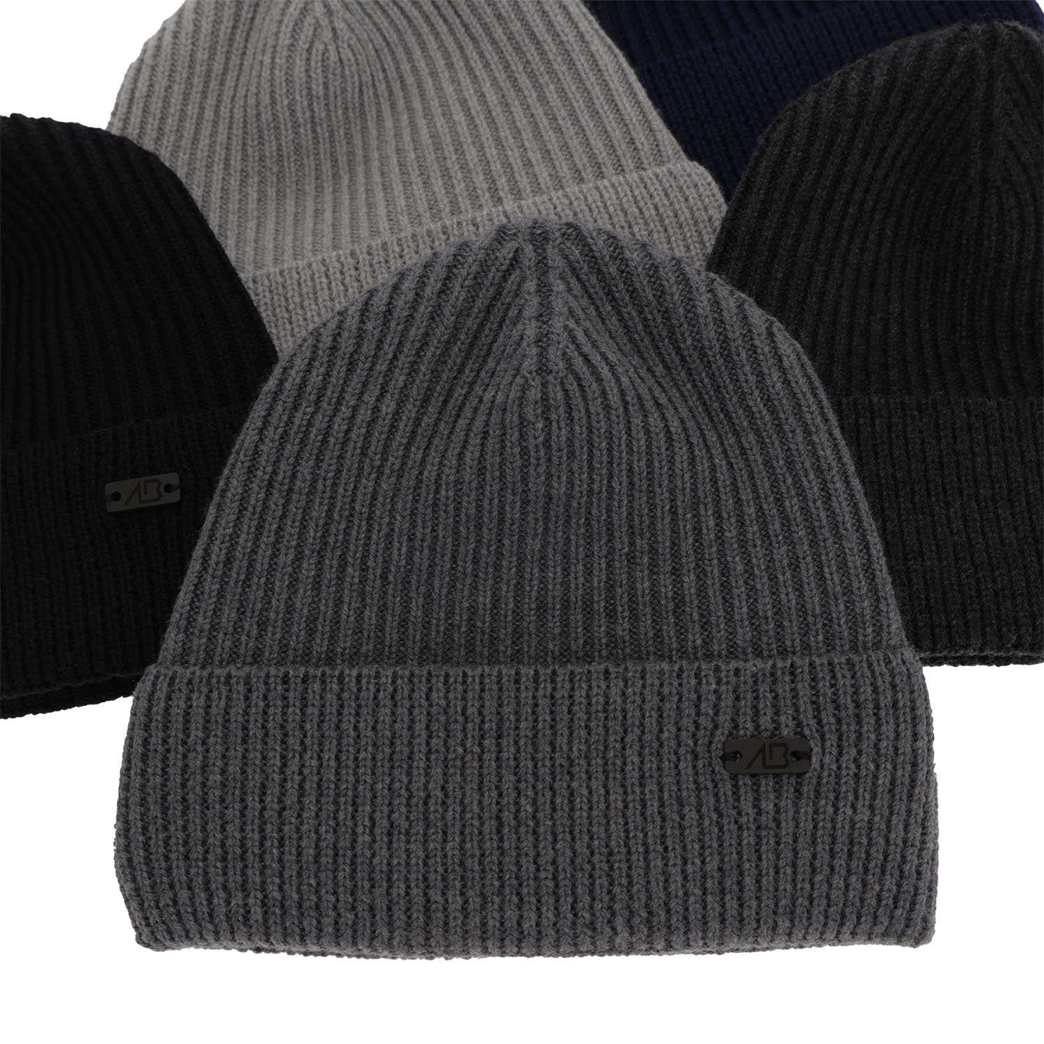 Bonnet d'hiver homme, gris, avec laine mérinos, Owen