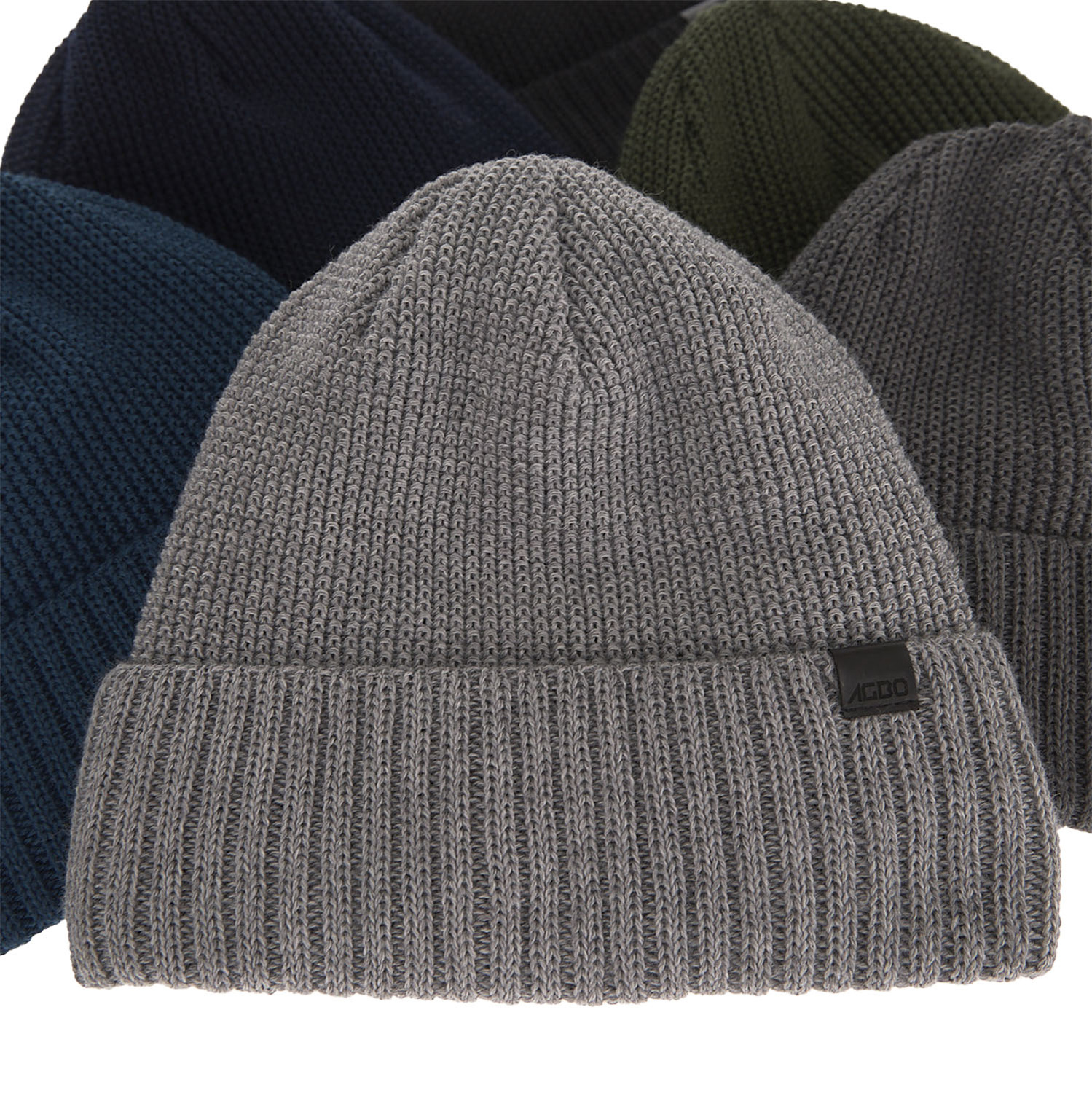 Bonnet d'hiver homme, jasnoszary, avec laine mérinos, Sewer
