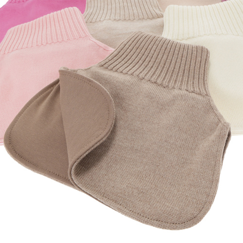 Tour de cou d'hiver fille, rose, 100% laine mérinos, Felice