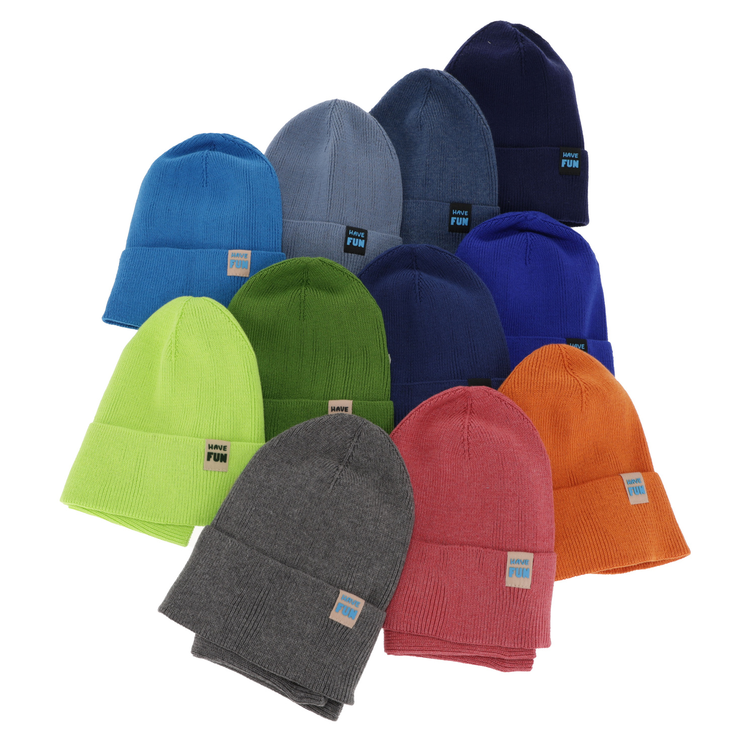 Ensemble automne/printemps garçon: bonnet et snood, avec coton, orange, avec pompon, Ottavio
