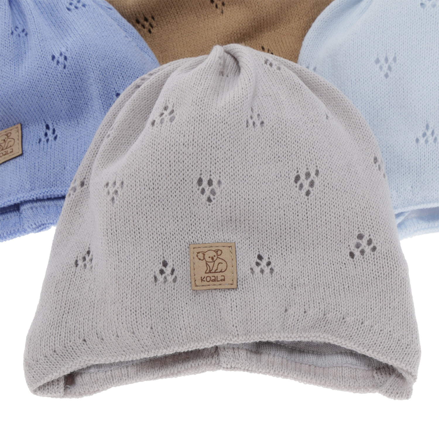 Bonnet automne/printemps garçon, bleu, avec liens, Slate