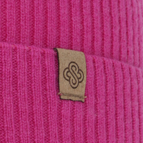 Bonnet automne/printemps femme, rose, avec laine mérinos, Alineta