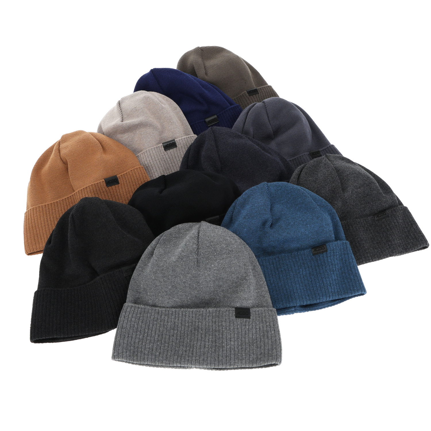 Bonnet d'automne et de printemps pour homme, avec coton, bleu marine, Remon