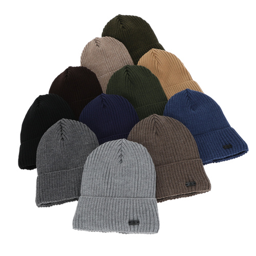 Bonnet d'hiver homme, vert, avec laine mérinos, Jeffrey