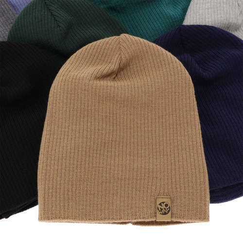 Ensemble automne/printemps garçon: bonnet et snood, bleu, avec laine mérinos, Richi