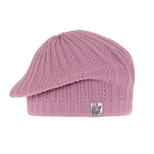 Beret automne/printemps fille, violet, Luina