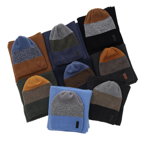 Ensemble d'hiver garçon: bonnet et écharpe, gris, Sonik