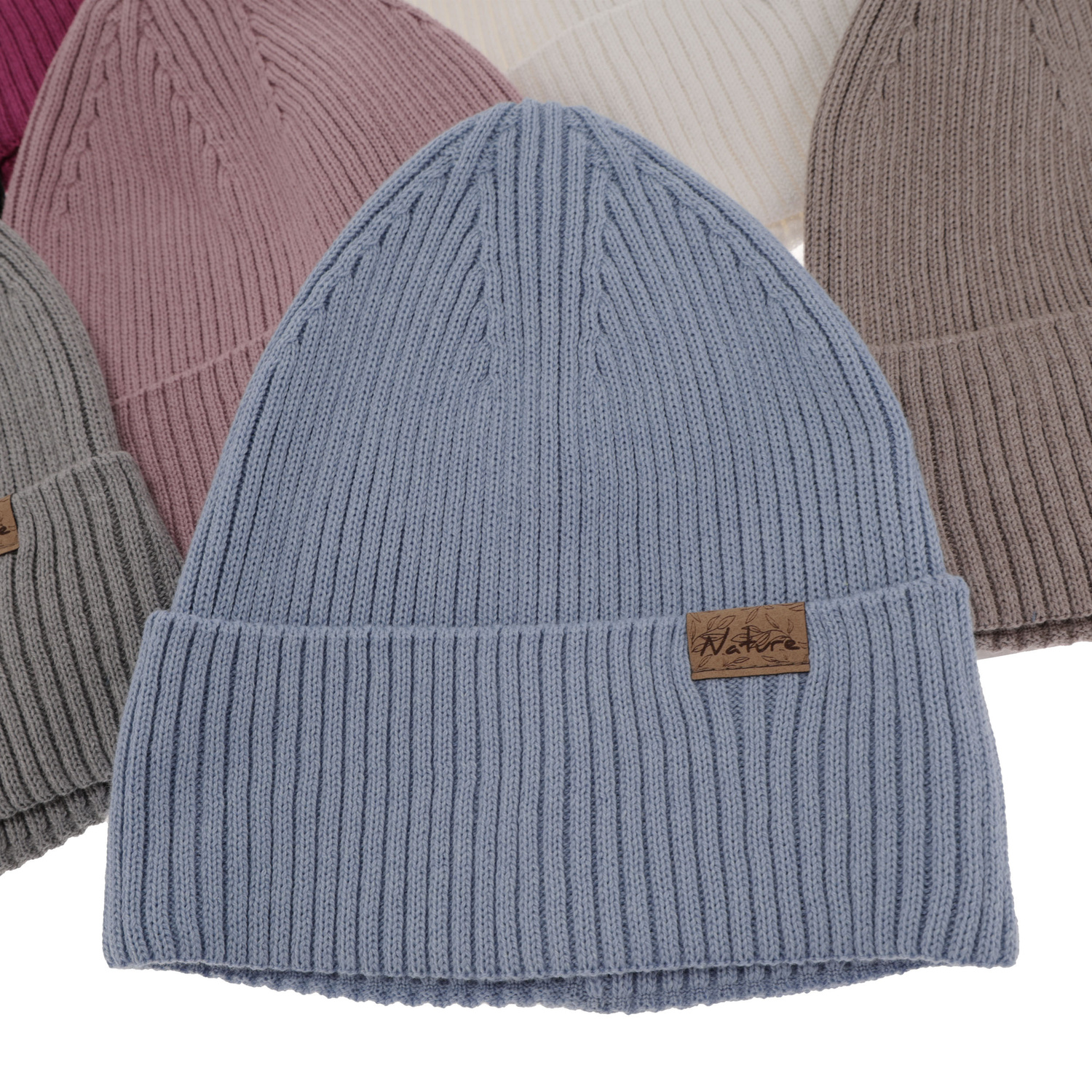Bonnet d'hiver femme, avec coton, wrzosowy, Messina