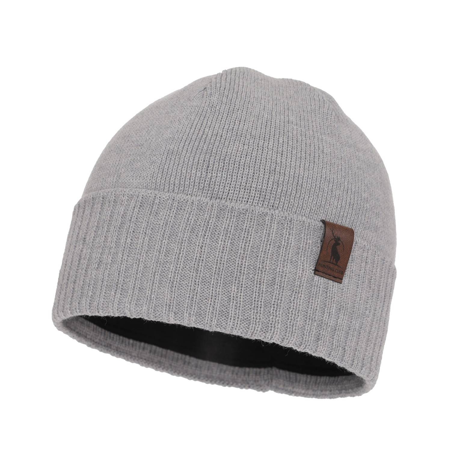 Bonnet d'hiver homme, hiver, gris, avec laine mérinos, Hogan