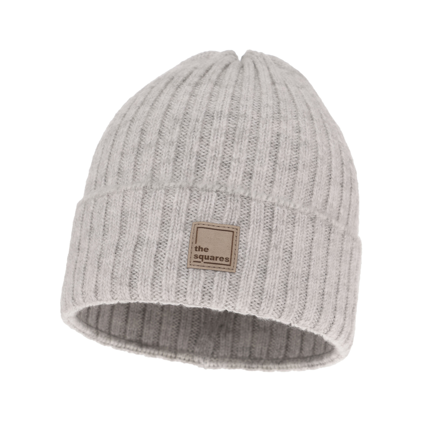 Bonnet d'hiver femme, gris, avec laine mérinos, Benedetta