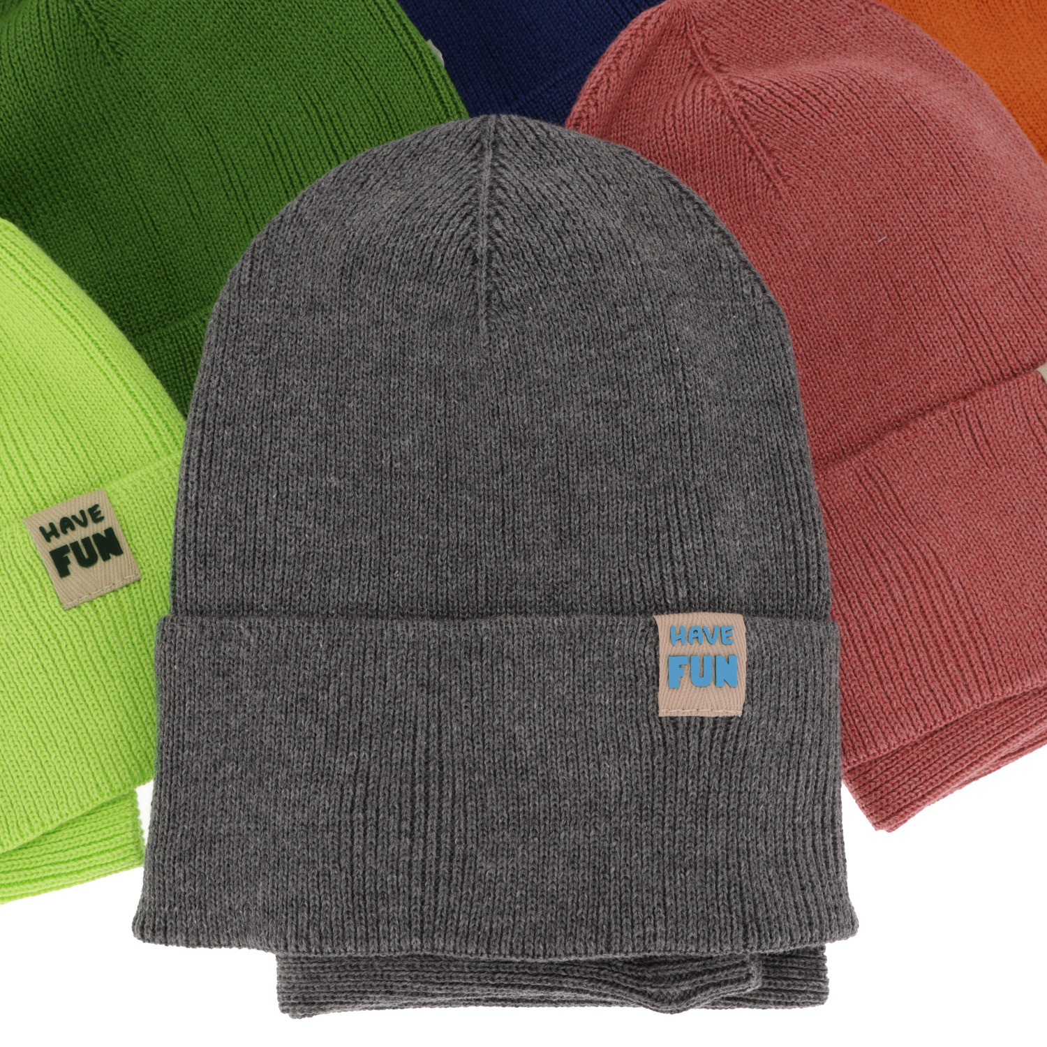 Ensemble automne/printemps garçon: bonnet et snood, avec coton, bleu, Ottavio