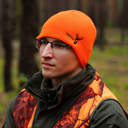Bonnet d'hiver homme, vert, Bonnet de chasse Hunter