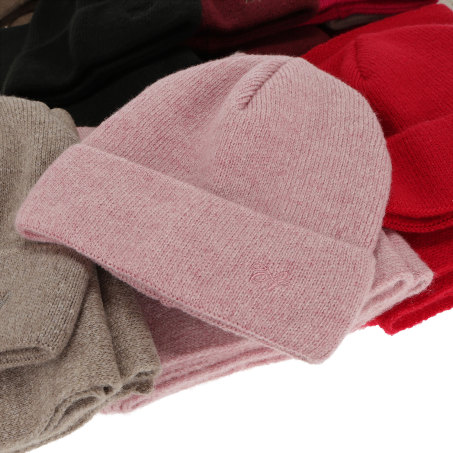 Ensemble d'hiver femme: bonnet et écharpe, camel, Rava