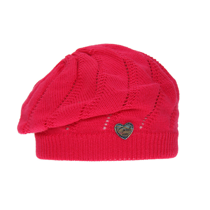Beret automne/printemps fille, rose, Hilda