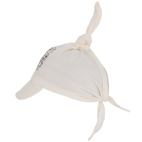 Foulard avec visière en coton garçon, crème, Robik